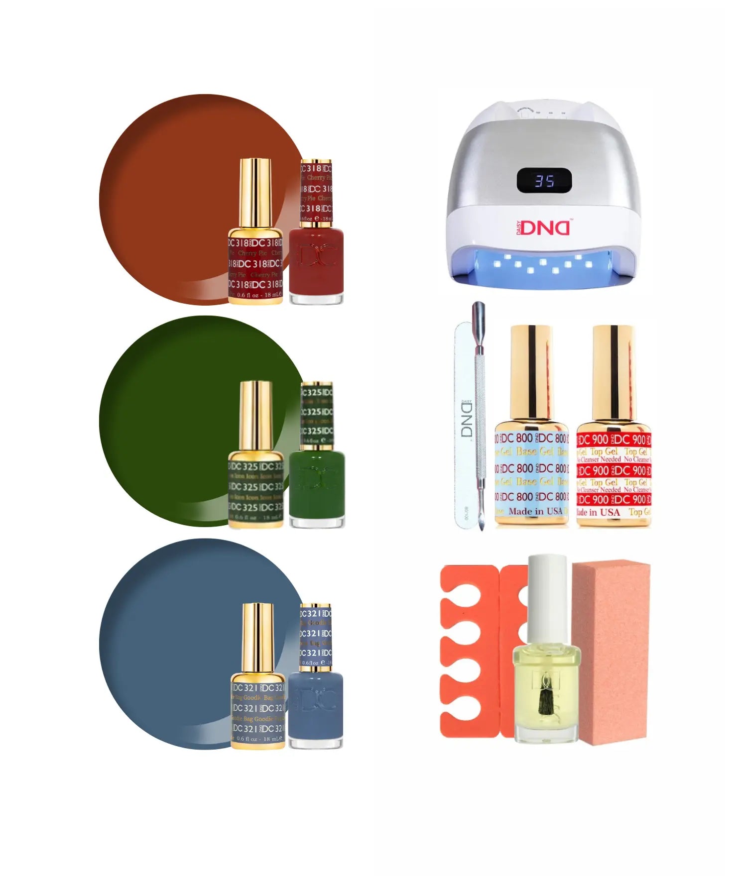 FallerPuff Girls Gel Polish Starter Kit