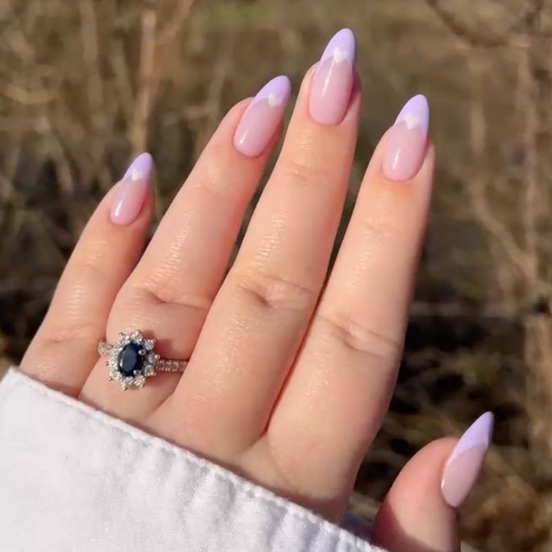 DC #2471 Lilac Clouds w/ DND #572 French Tips