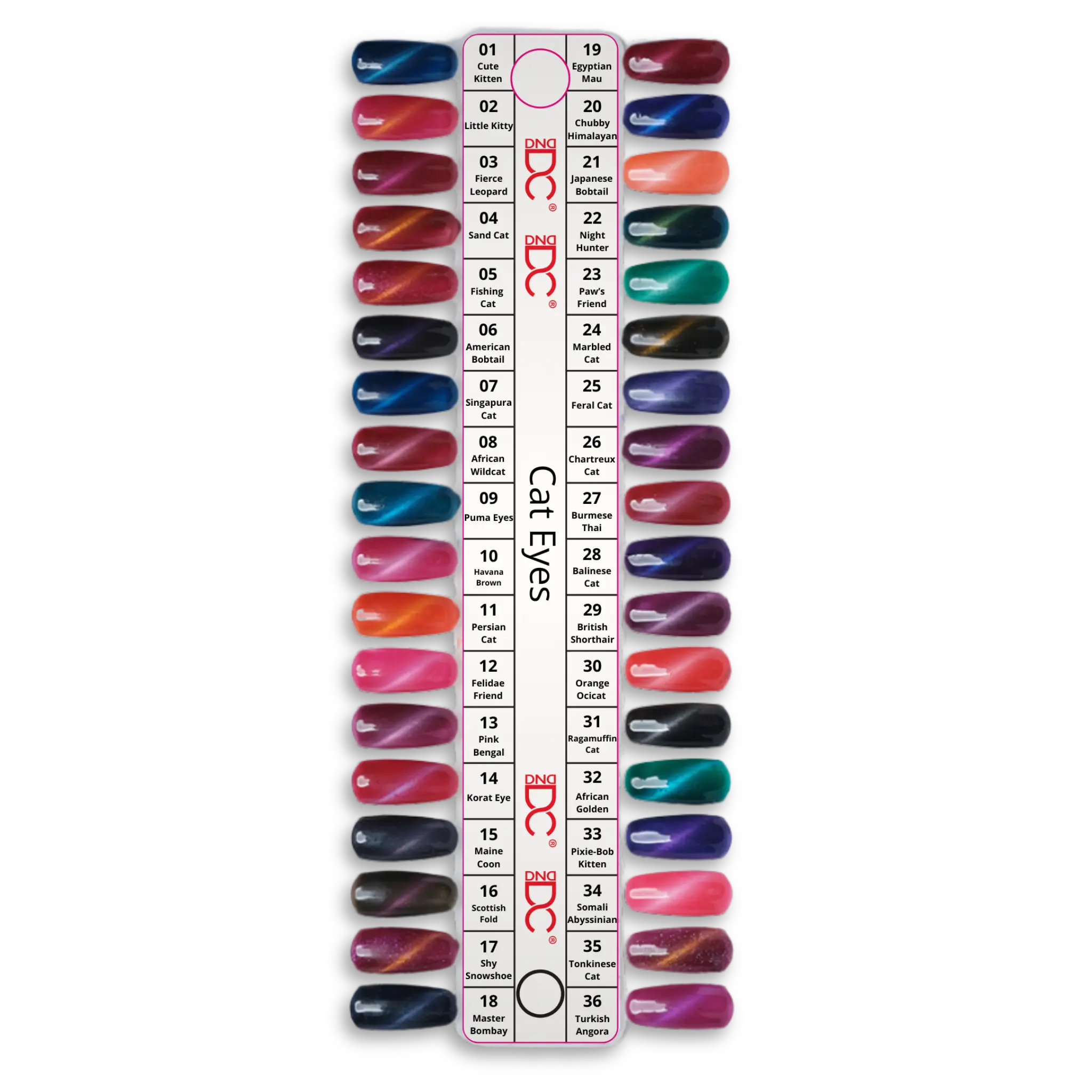 DC Cat Eyes Collection Color Swatches