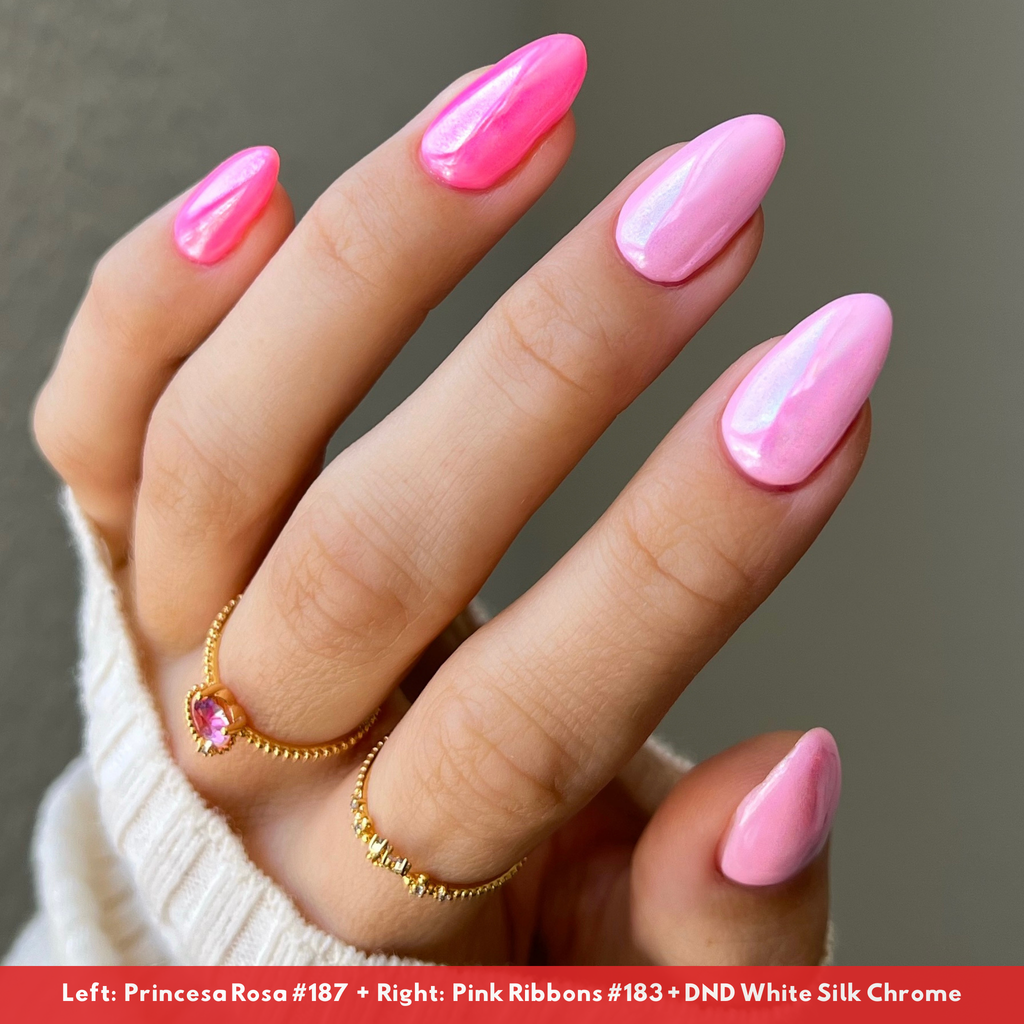 DND Chrome Effect White Silk #02