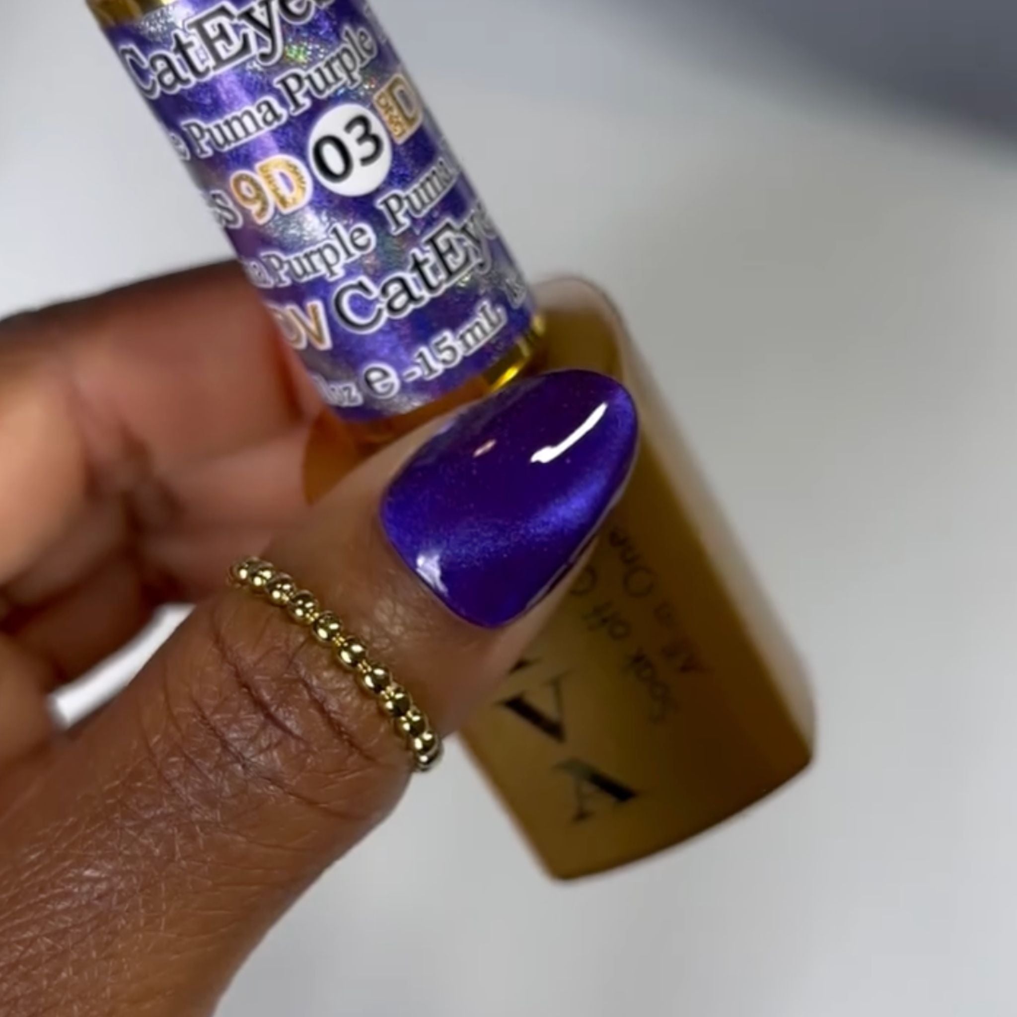 DIVA 9D Cat Eye Glassball #03 - Puma Purple