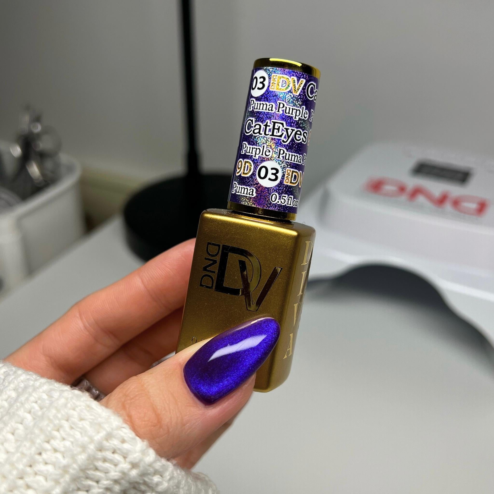 DIVA 9D Cat Eye Glassball #03 - Puma Purple