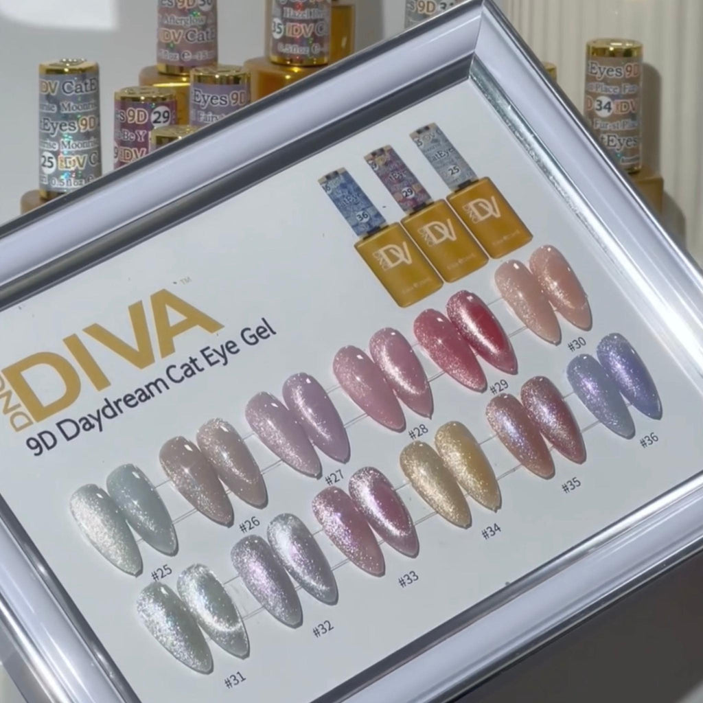 DIVA Framed Color Chart — 9D Cat Eye Collection