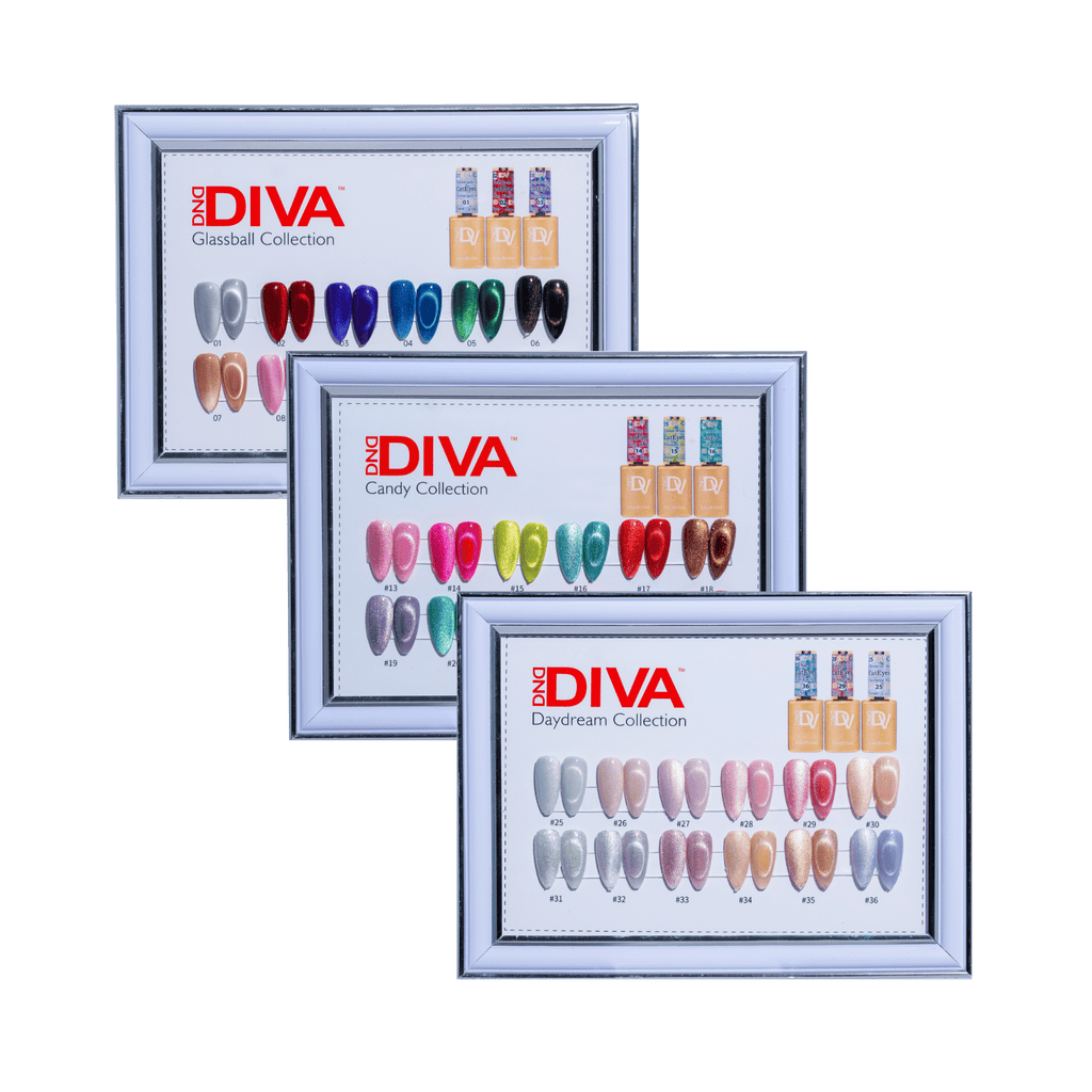 DIVA Framed Color Chart — 9D Cat Eye Collection