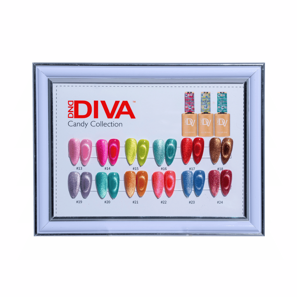 DIVA Framed Color Chart — 9D Cat Eye Candy