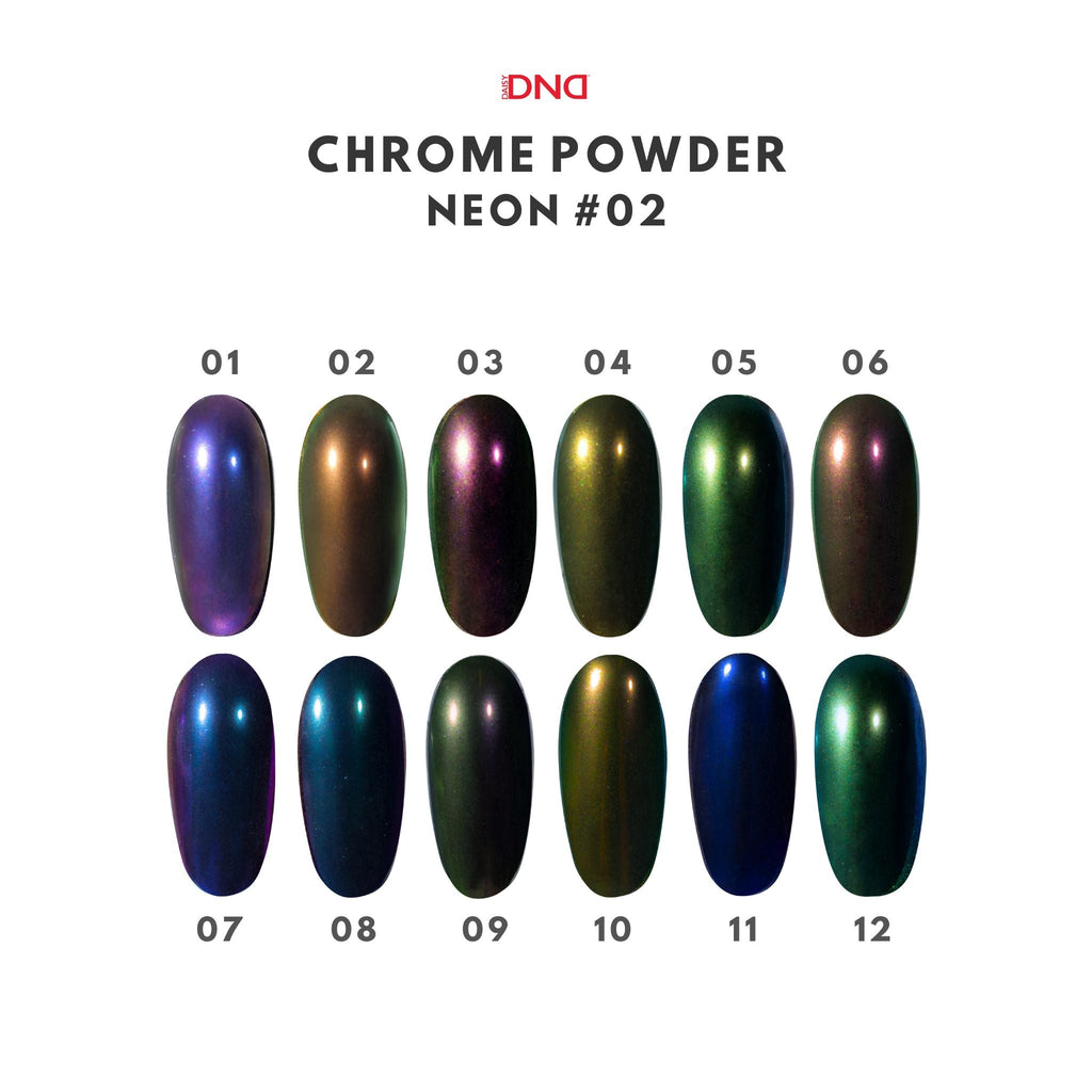 DND Chrome Powder — Neon #02 (12pcs.)