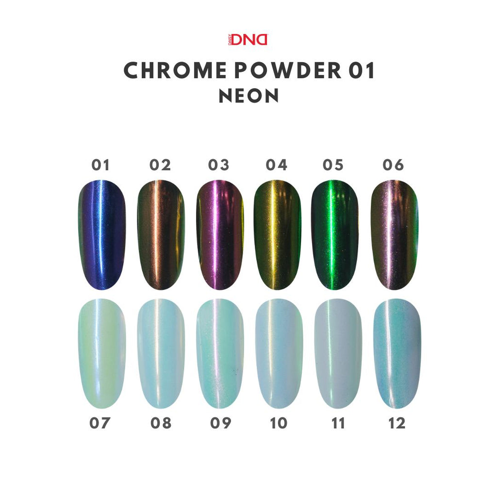 DND Chrome Powder — Neon #01 (12pcs.)