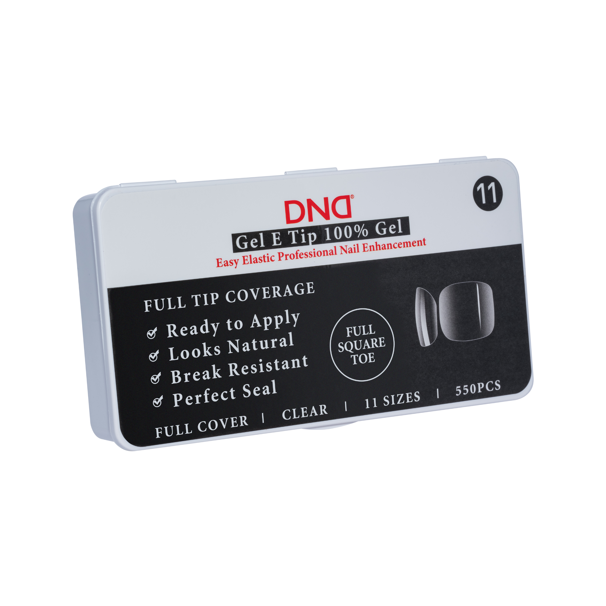 DND Gel E Tips - Full Square Toe #11