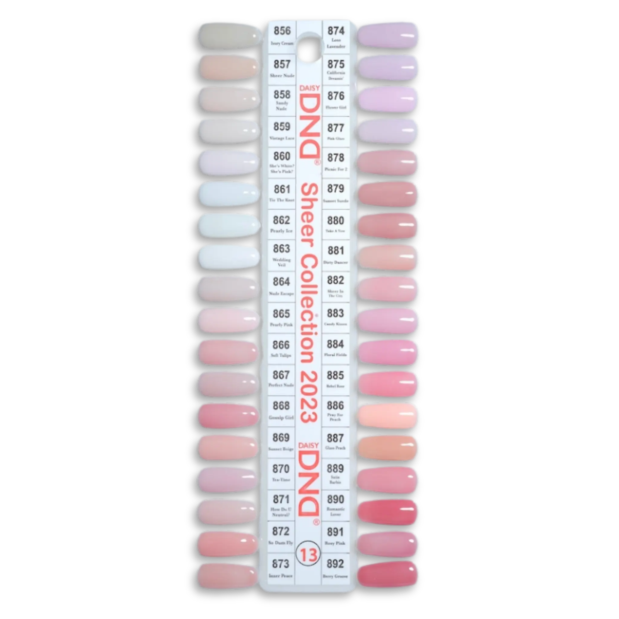 DND Sheer Collection Swatch - Single - 13