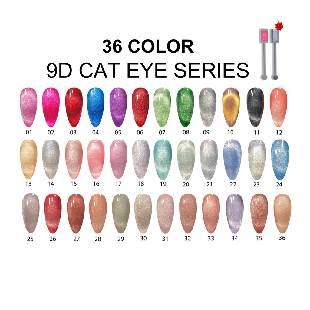 DC Framed Color Chart — 9D Cat Eye Collection